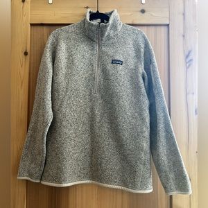 Patagonia Women’s Better Sweater 1/4 zip in Pelican XL